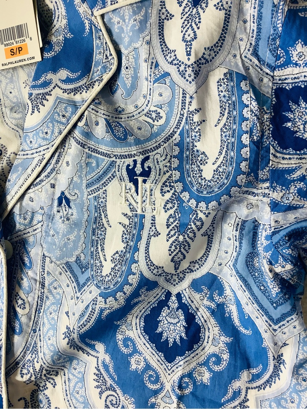 Lauren Ralph Lauren  Paisley Nightshirt Brand New, Sz. S - Picture 5 of 13